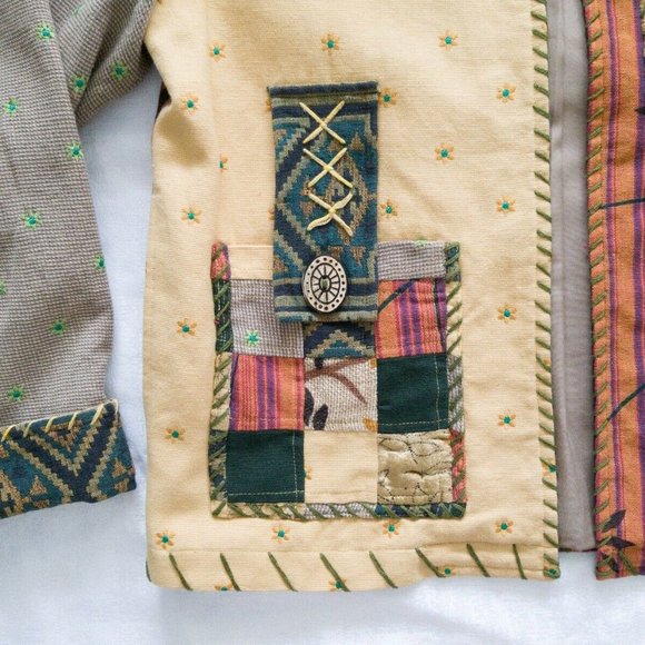 Stonebridge Patchwork Jacket Womens Size L - Picture 4 of 9